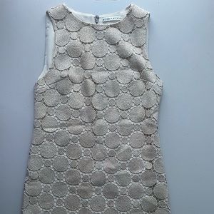 Alice + Olivia Gold Sleeveless Dress - size 0